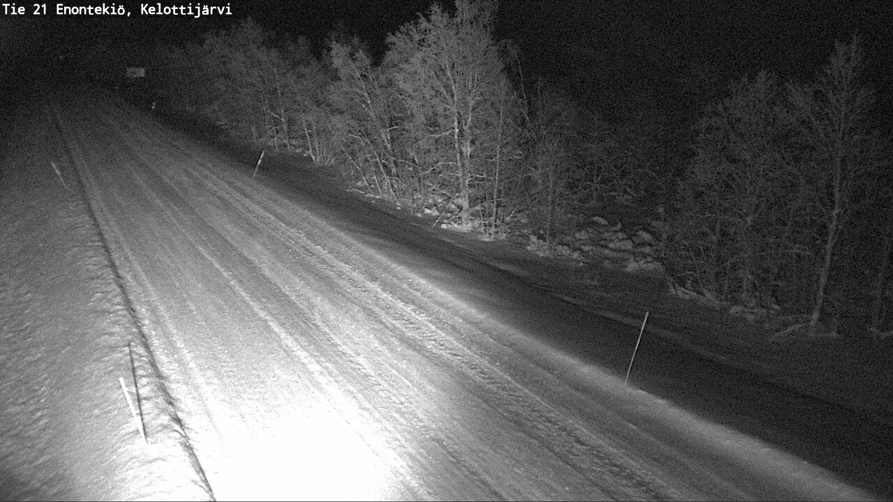 Weather Camera Image Väg 21 Enontekiö, Kelottijärvi, Enontekiö, Lappi