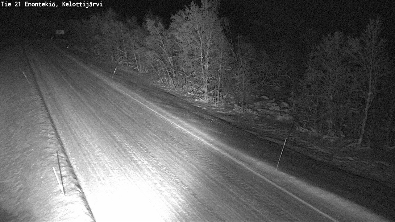 Weather Camera Image Väg 21 Enontekiö, Kelottijärvi, Enontekiö, Lappi