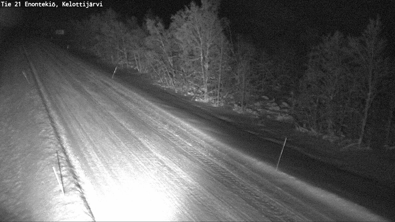 Weather Camera Image Väg 21 Enontekiö, Kelottijärvi, Enontekiö, Lappi