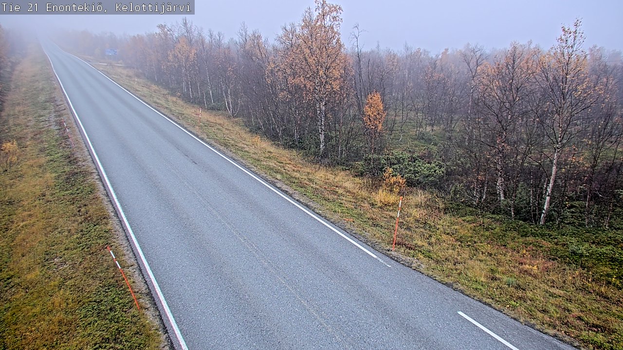 Weather Camera Image Road 21 Enontekiö, Kelottijärvi, Enontekiö, Lappi