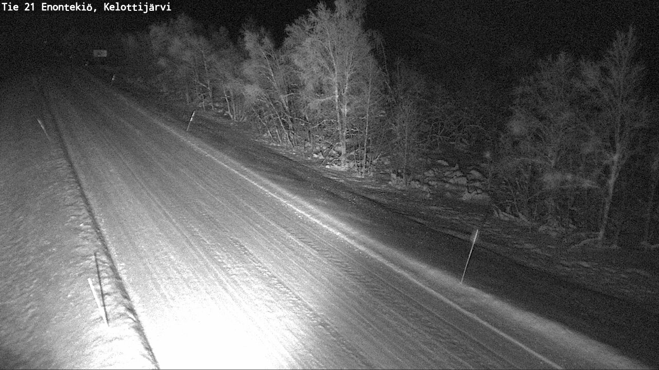 Weather Camera Image Väg 21 Enontekiö, Kelottijärvi, Enontekiö, Lappi