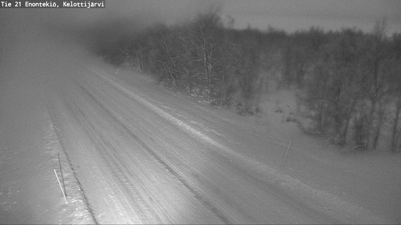 Weather Camera Image Väg 21 Enontekiö, Kelottijärvi, Enontekiö, Lappi