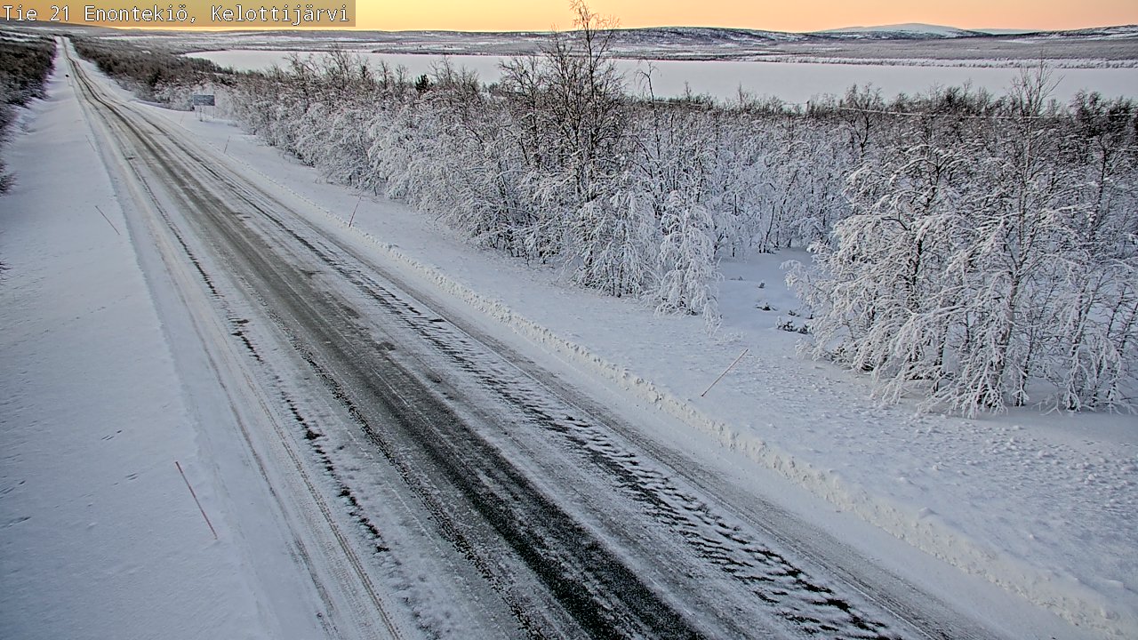 Weather Camera Image Road 21 Enontekiö, Kelottijärvi, Enontekiö, Lappi