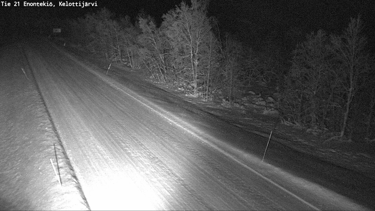 Weather Camera Image Väg 21 Enontekiö, Kelottijärvi, Enontekiö, Lappi