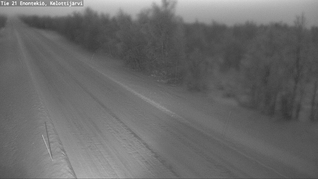 Weather Camera Image Väg 21 Enontekiö, Kelottijärvi, Enontekiö, Lappi