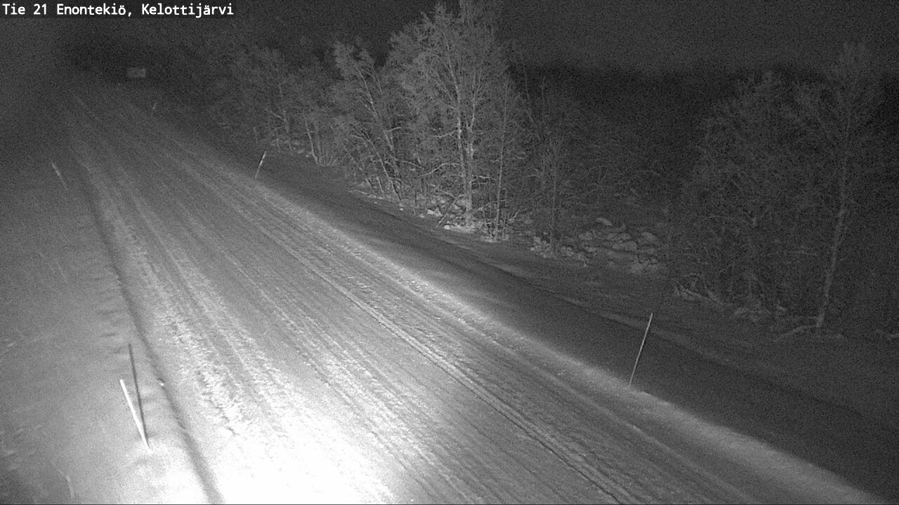 Weather Camera Image Väg 21 Enontekiö, Kelottijärvi, Enontekiö, Lappi