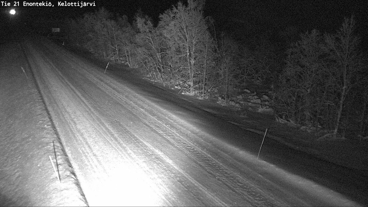 Weather Camera Image Väg 21 Enontekiö, Kelottijärvi, Enontekiö, Lappi