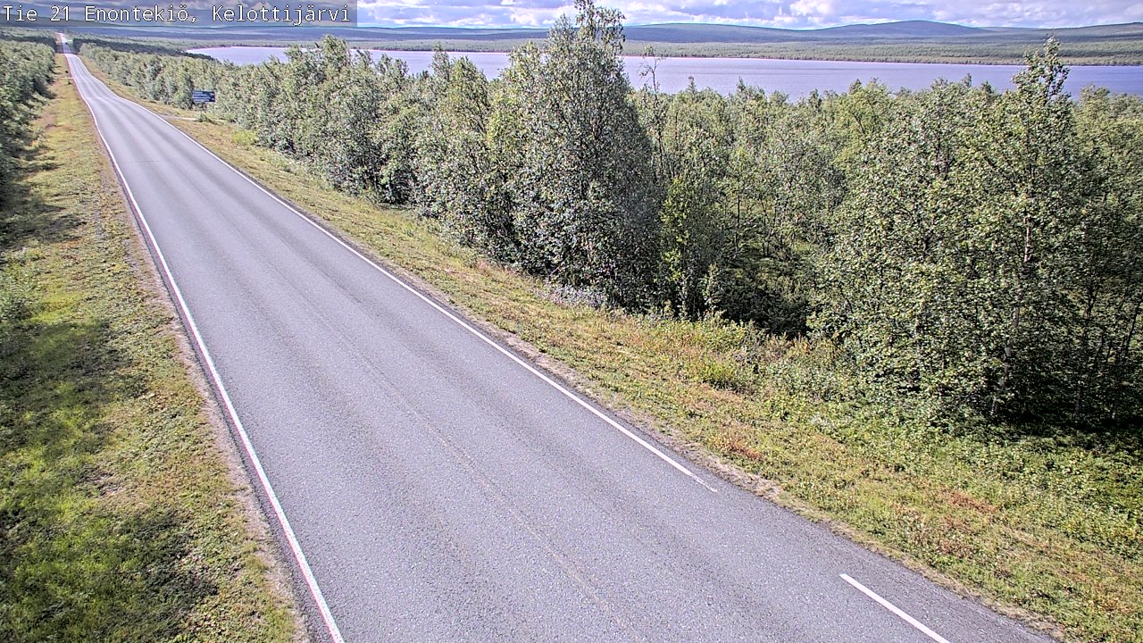 Weather Camera Image Road 21 Enontekiö, Kelottijärvi, Enontekiö, Lappi