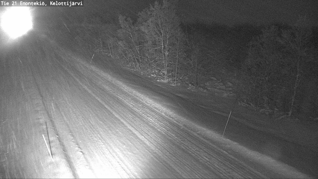 Weather Camera Image Väg 21 Enontekiö, Kelottijärvi, Enontekiö, Lappi