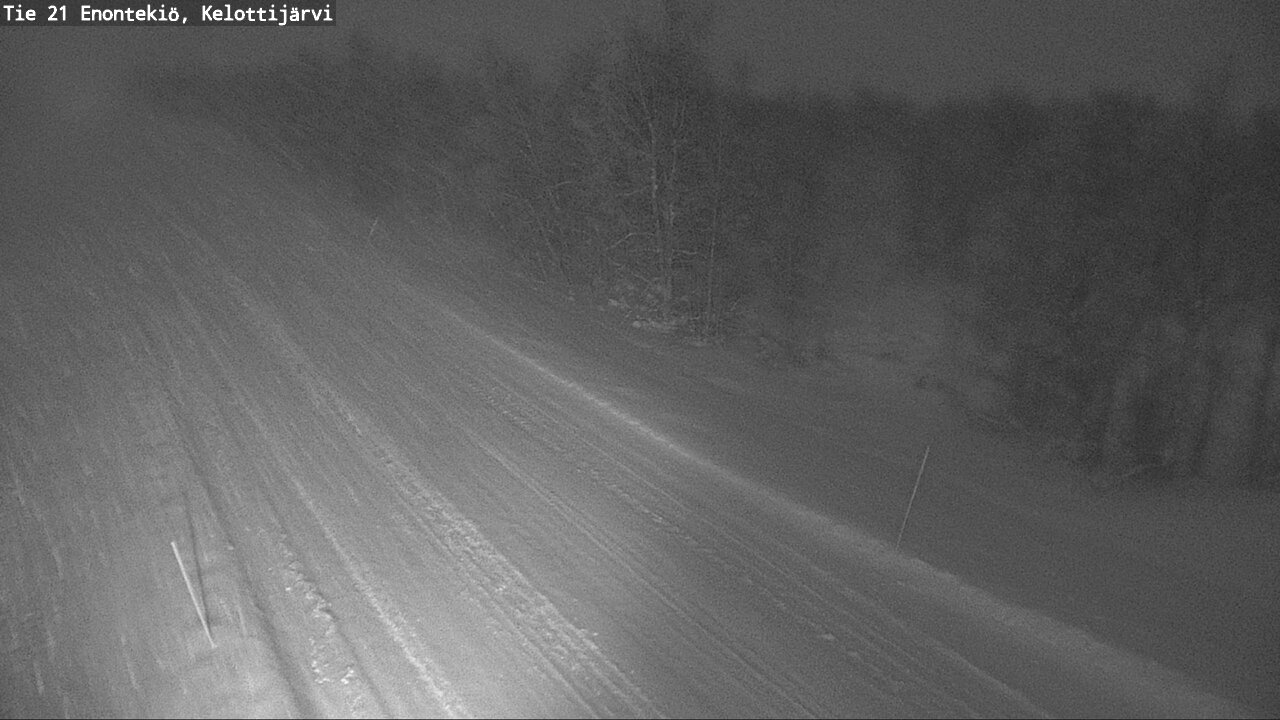 Weather Camera Image Väg 21 Enontekiö, Kelottijärvi, Enontekiö, Lappi
