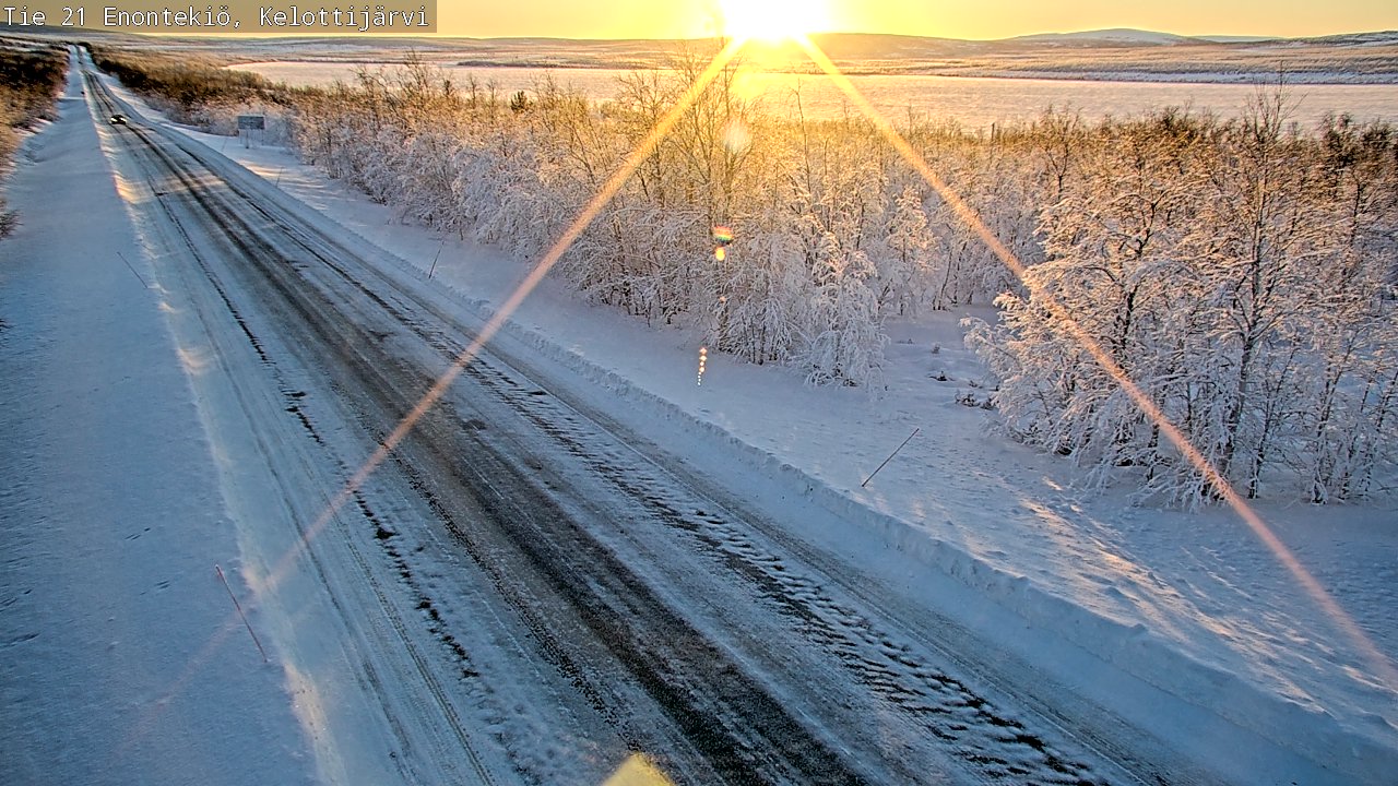 Kelikamerat Kuva Tie 21 Enontekiö, Kelottijärvi, Enontekiö, Lappi