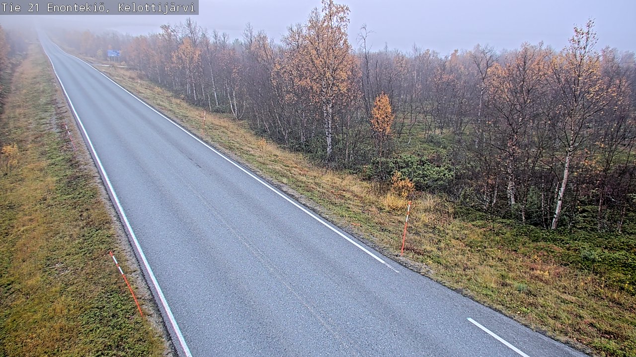 Weather Camera Image Road 21 Enontekiö, Kelottijärvi, Enontekiö, Lappi