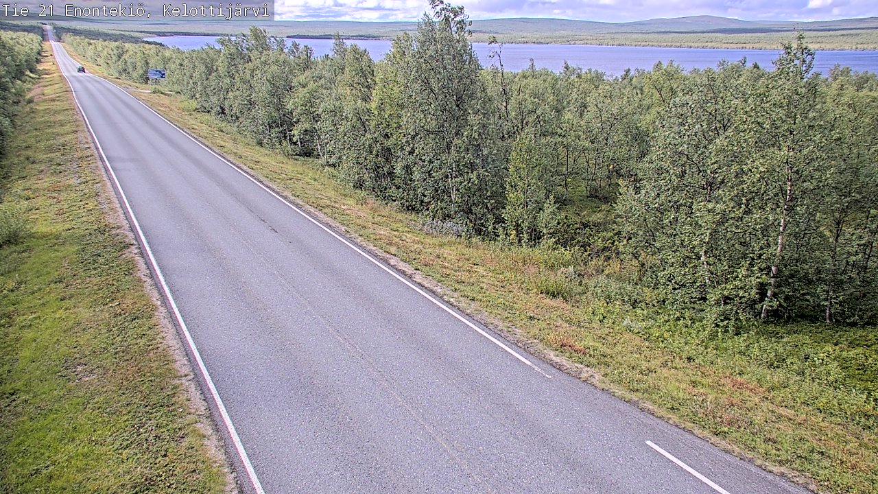 Weather Camera Image Road 21 Enontekiö, Kelottijärvi, Enontekiö, Lappi