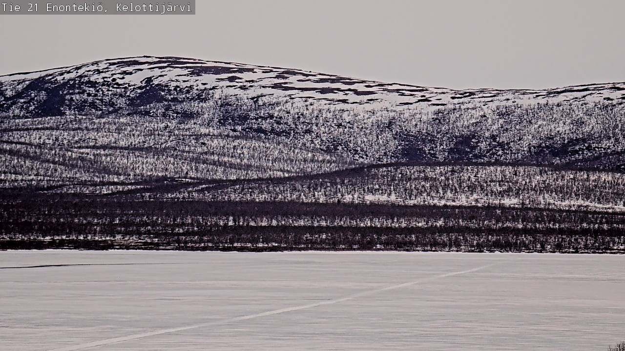 Weather Camera Image Road 21 Enontekiö, Kelottijärvi, Enontekiö, Lappi