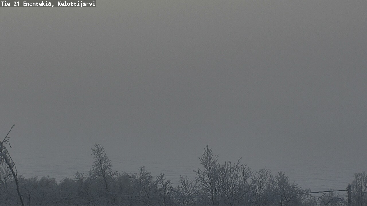 Weather Camera Image Väg 21 Enontekiö, Kelottijärvi, Enontekiö, Lappi
