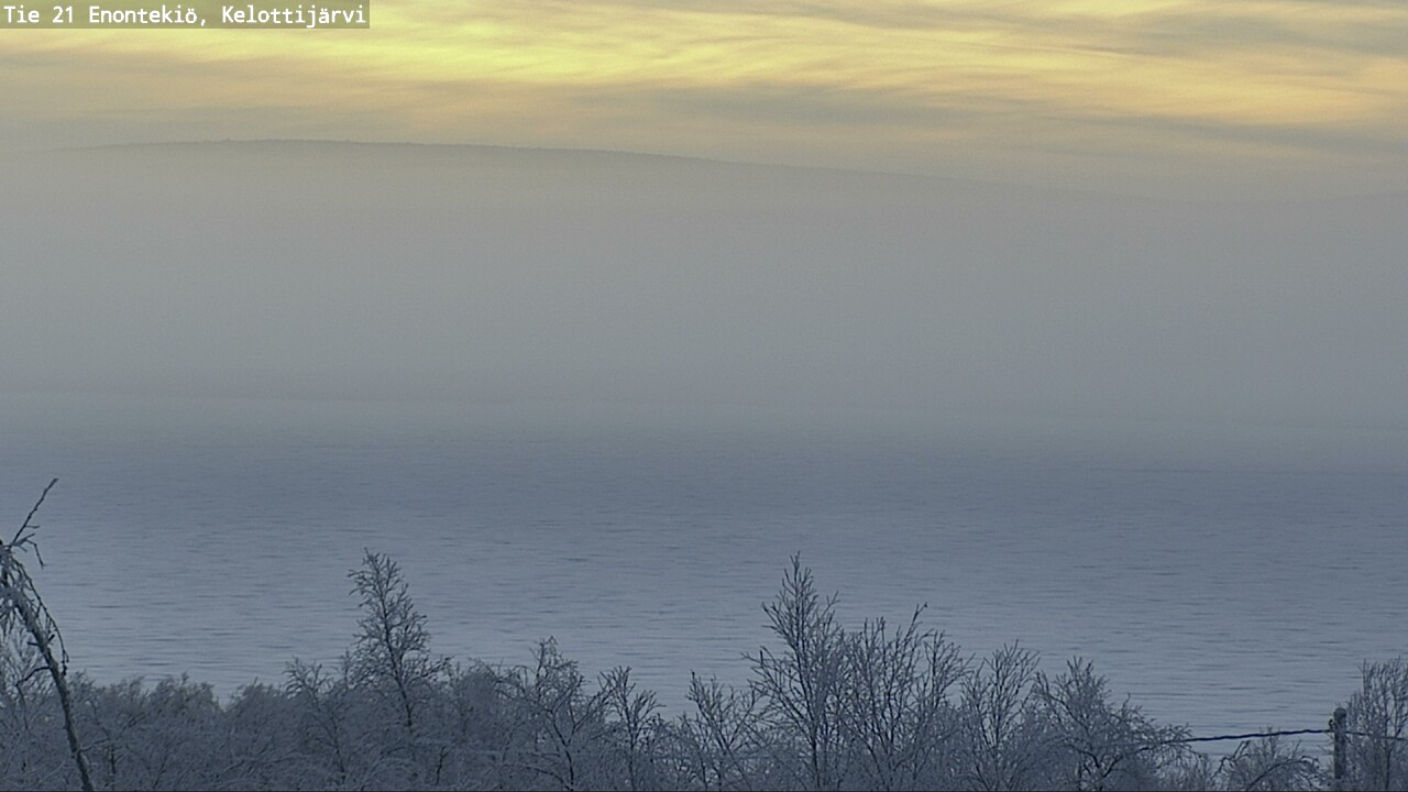Weather Camera Image Väg 21 Enontekiö, Kelottijärvi, Enontekiö, Lappi