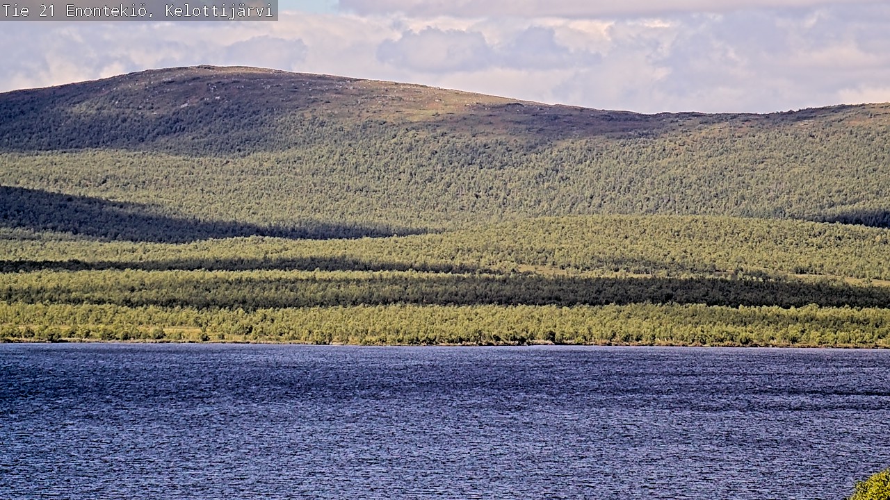 Weather Camera Image Road 21 Enontekiö, Kelottijärvi, Enontekiö, Lappi