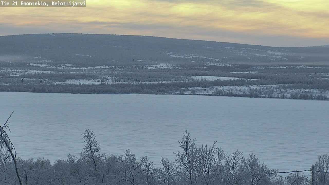 Weather Camera Image Väg 21 Enontekiö, Kelottijärvi, Enontekiö, Lappi