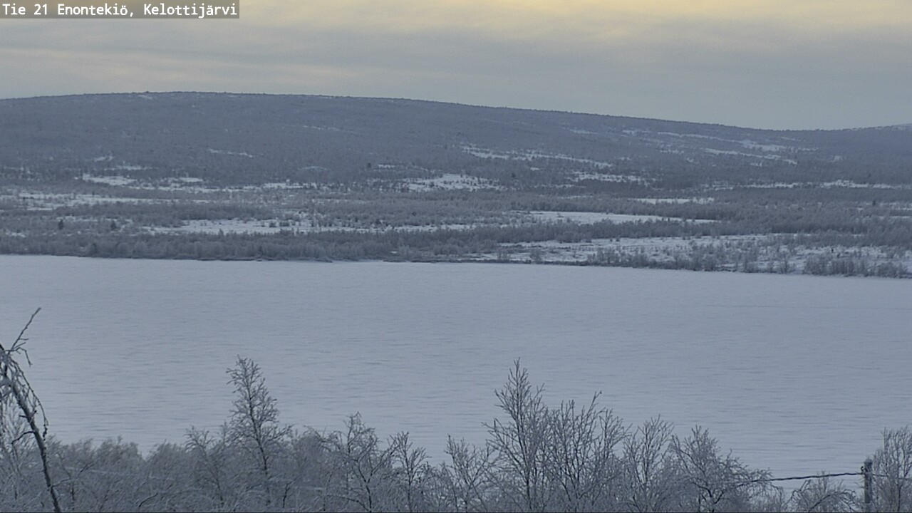 Weather Camera Image Road 21 Enontekiö, Kelottijärvi, Enontekiö, Lappi