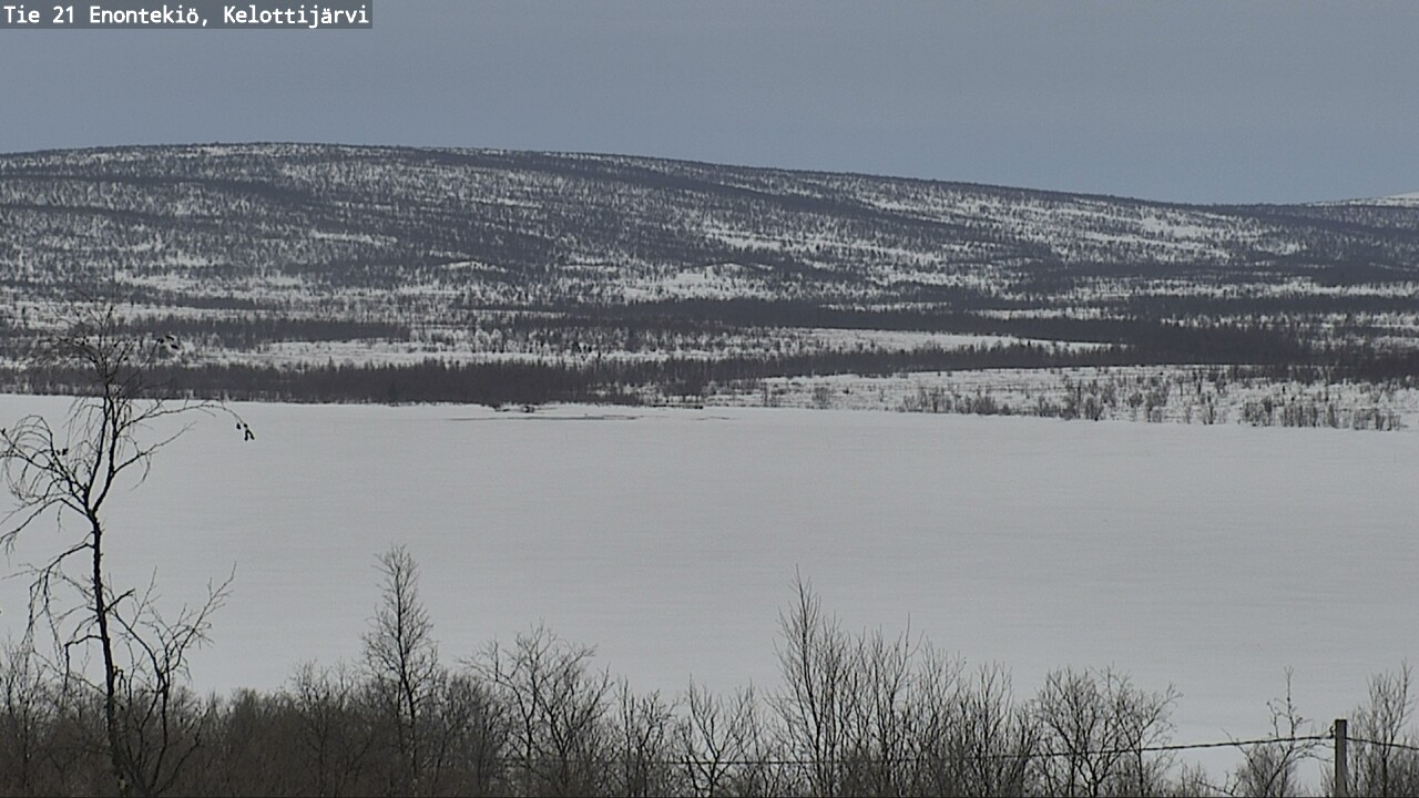 Weather Camera Image Väg 21 Enontekiö, Kelottijärvi, Enontekiö, Lappi