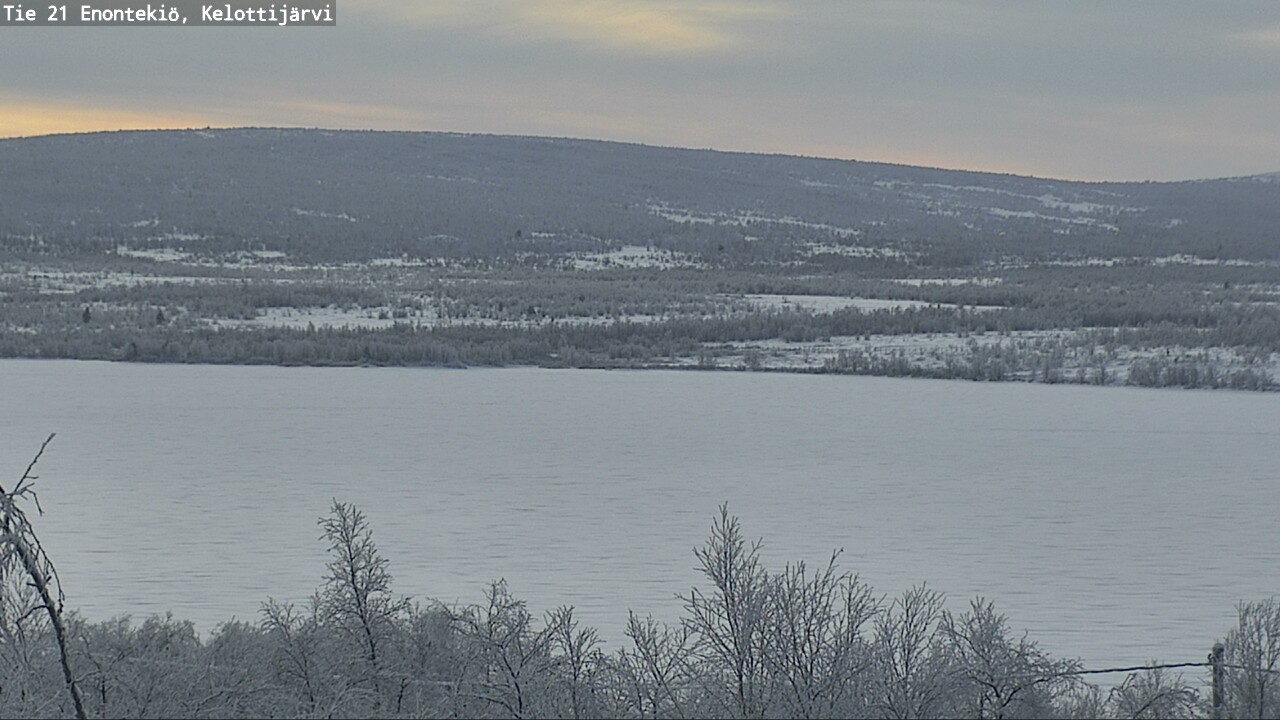 Weather Camera Image Väg 21 Enontekiö, Kelottijärvi, Enontekiö, Lappi