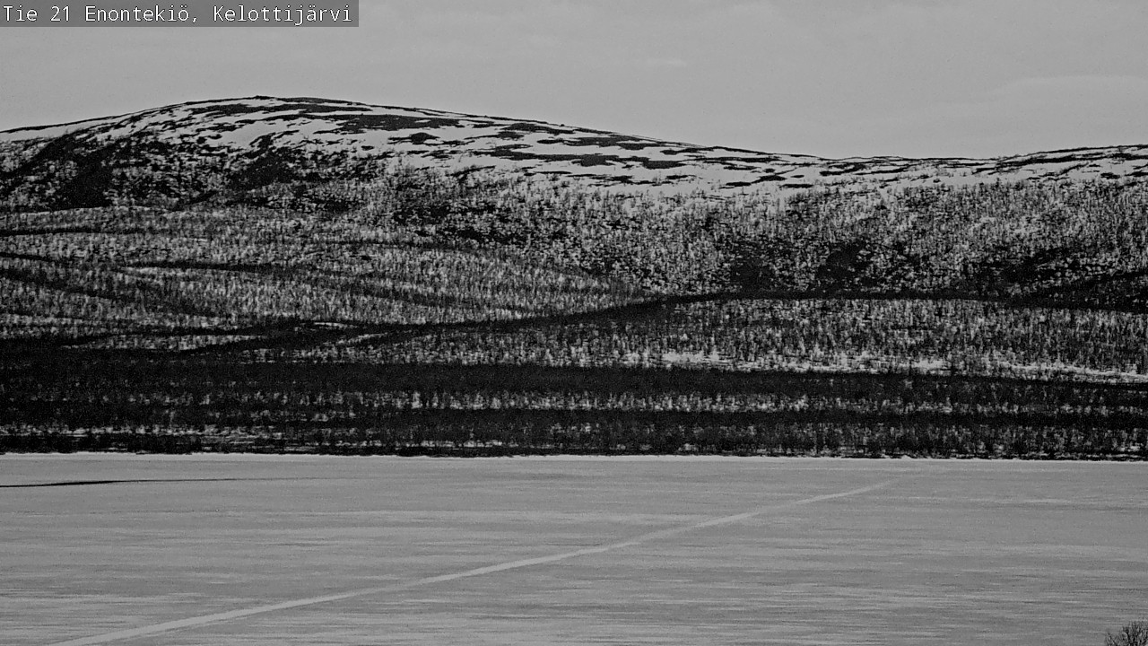 Weather Camera Image Road 21 Enontekiö, Kelottijärvi, Enontekiö, Lappi