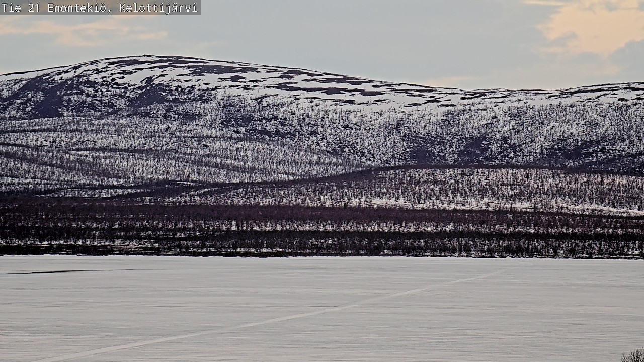 Weather Camera Image Road 21 Enontekiö, Kelottijärvi, Enontekiö, Lappi