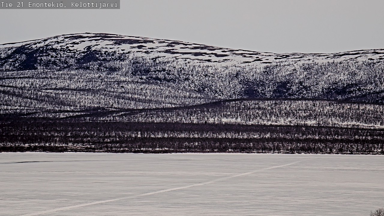 Weather Camera Image Road 21 Enontekiö, Kelottijärvi, Enontekiö, Lappi