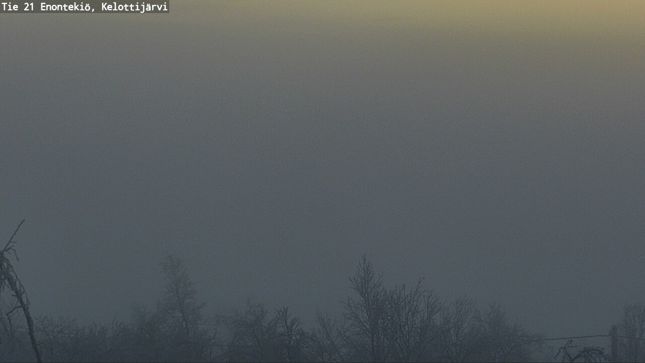 Weather Camera Image Väg 21 Enontekiö, Kelottijärvi, Enontekiö, Lappi
