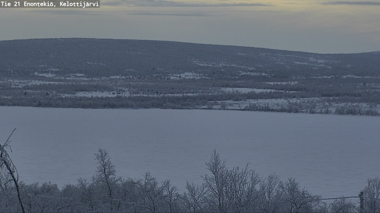 Weather Camera Image Road 21 Enontekiö, Kelottijärvi, Enontekiö, Lappi
