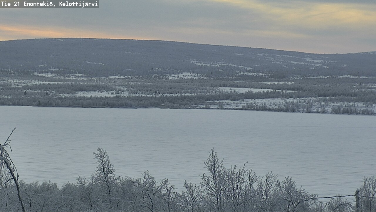Weather Camera Image Väg 21 Enontekiö, Kelottijärvi, Enontekiö, Lappi
