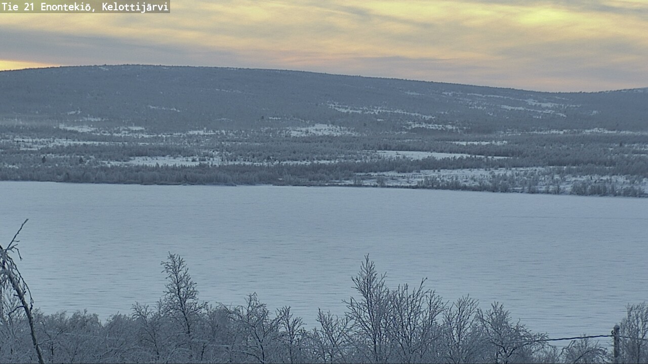 Weather Camera Image Väg 21 Enontekiö, Kelottijärvi, Enontekiö, Lappi