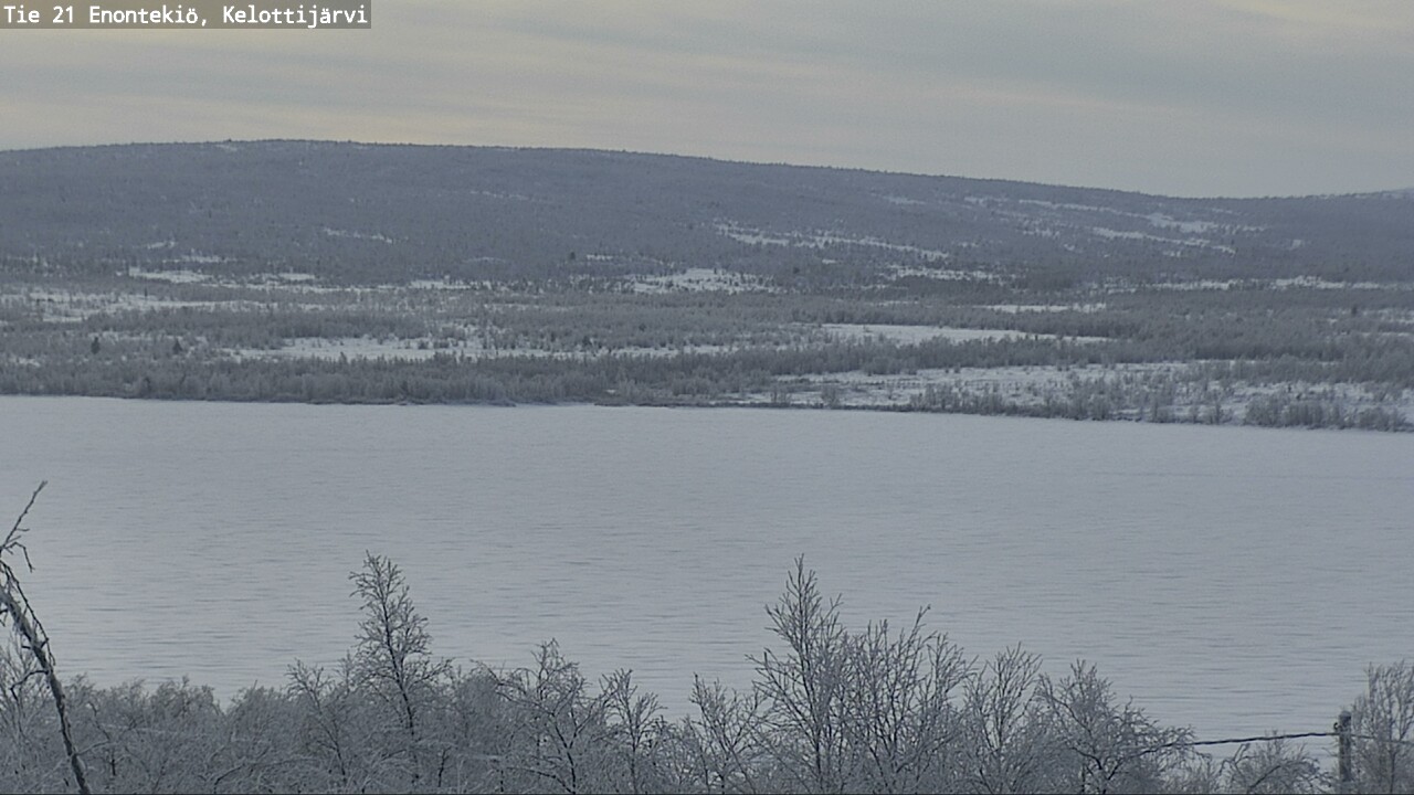 Weather Camera Image Road 21 Enontekiö, Kelottijärvi, Enontekiö, Lappi