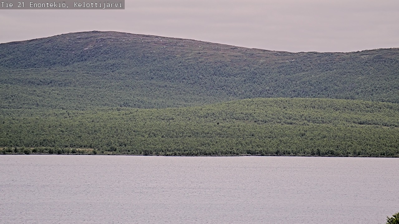 Weather Camera Image Road 21 Enontekiö, Kelottijärvi, Enontekiö, Lappi
