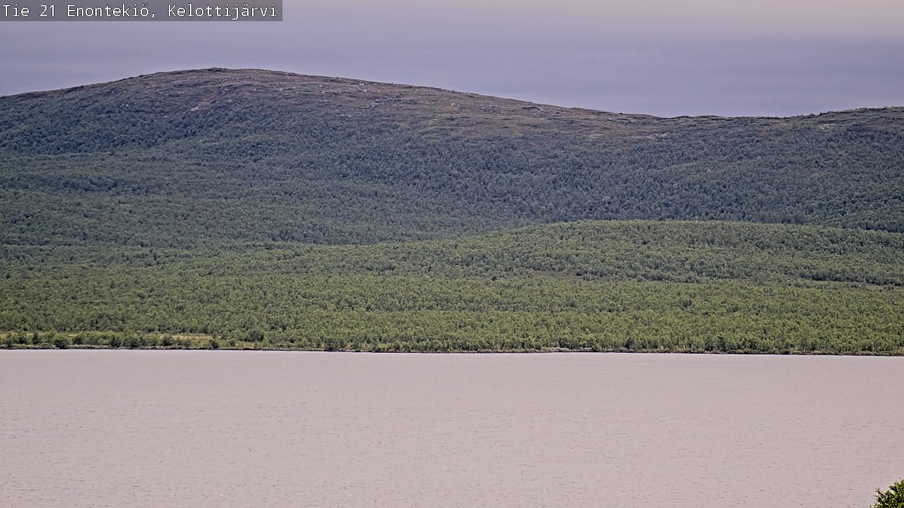 Weather Camera Image Road 21 Enontekiö, Kelottijärvi, Enontekiö, Lappi