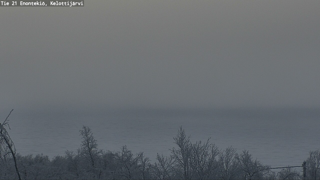 Weather Camera Image Väg 21 Enontekiö, Kelottijärvi, Enontekiö, Lappi
