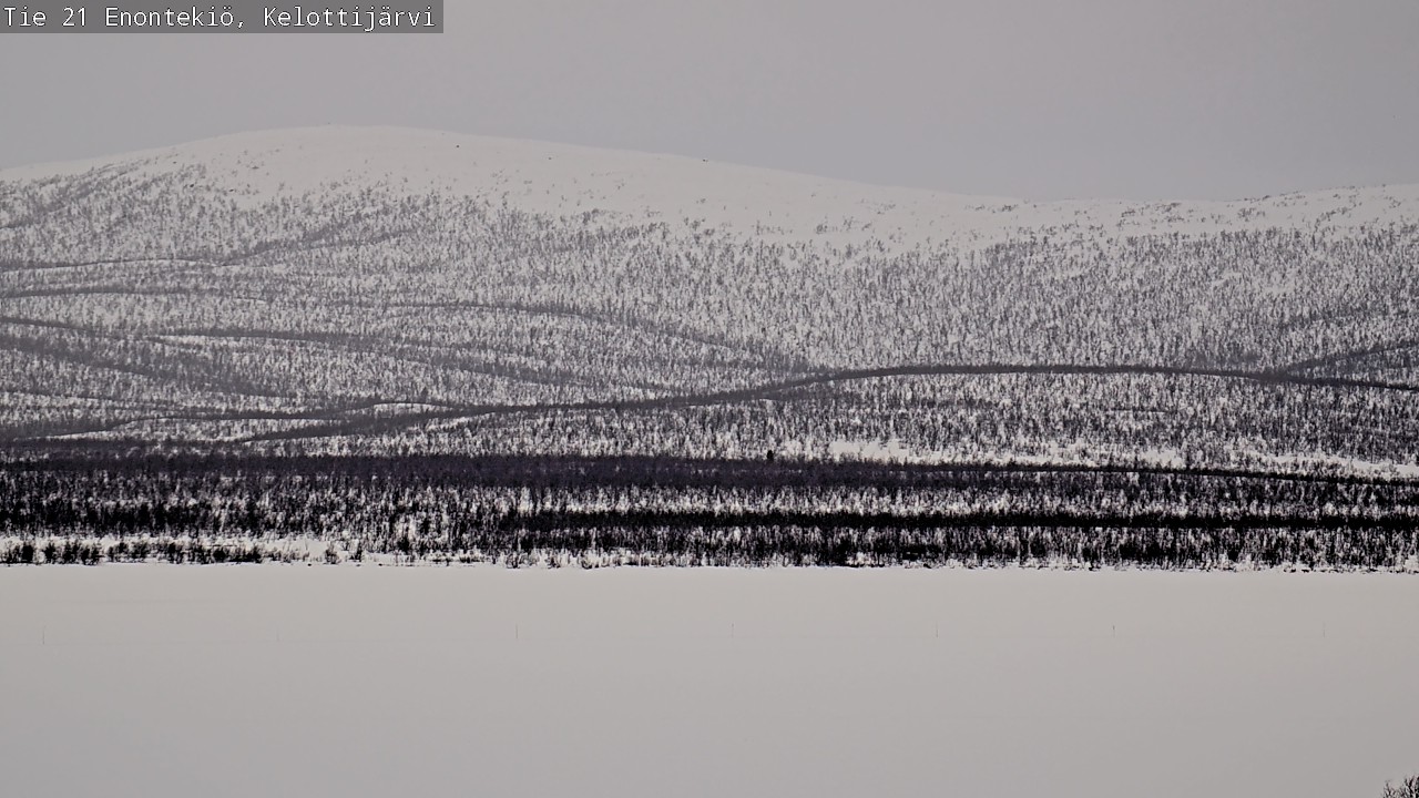 Weather Camera Image Väg 21 Enontekiö, Kelottijärvi, Enontekiö, Lappi