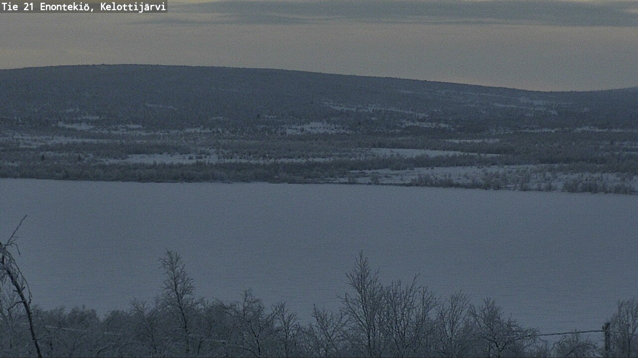 Weather Camera Image Road 21 Enontekiö, Kelottijärvi, Enontekiö, Lappi