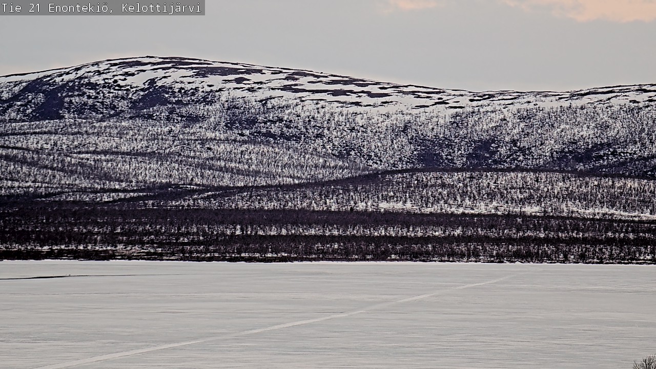 Weather Camera Image Road 21 Enontekiö, Kelottijärvi, Enontekiö, Lappi