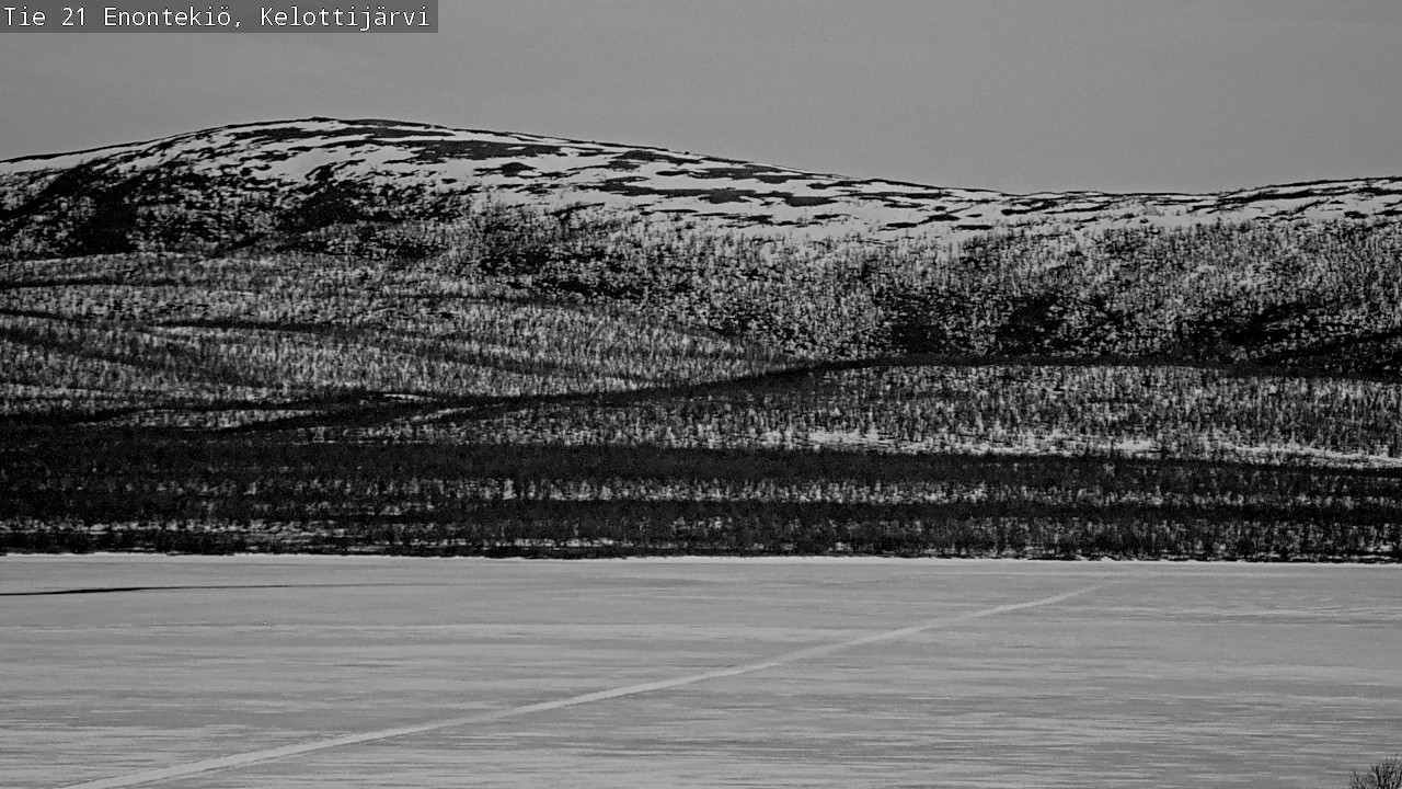 Weather Camera Image Road 21 Enontekiö, Kelottijärvi, Enontekiö, Lappi