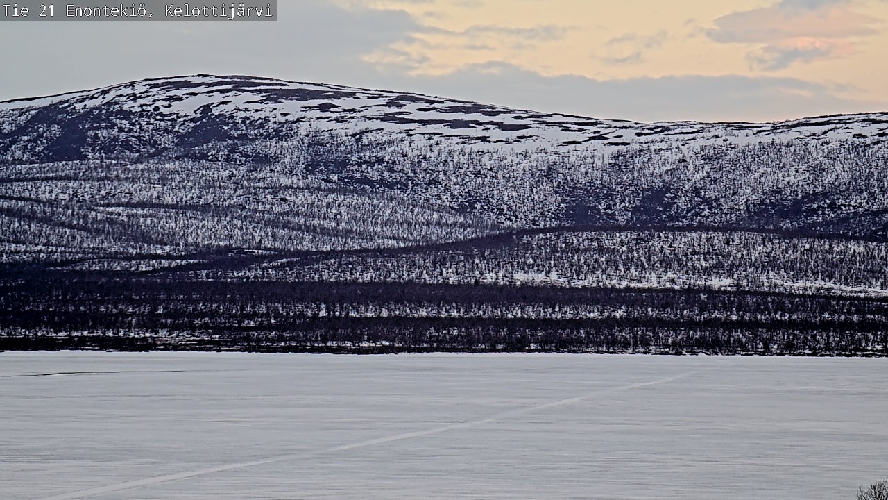 Weather Camera Image Road 21 Enontekiö, Kelottijärvi, Enontekiö, Lappi