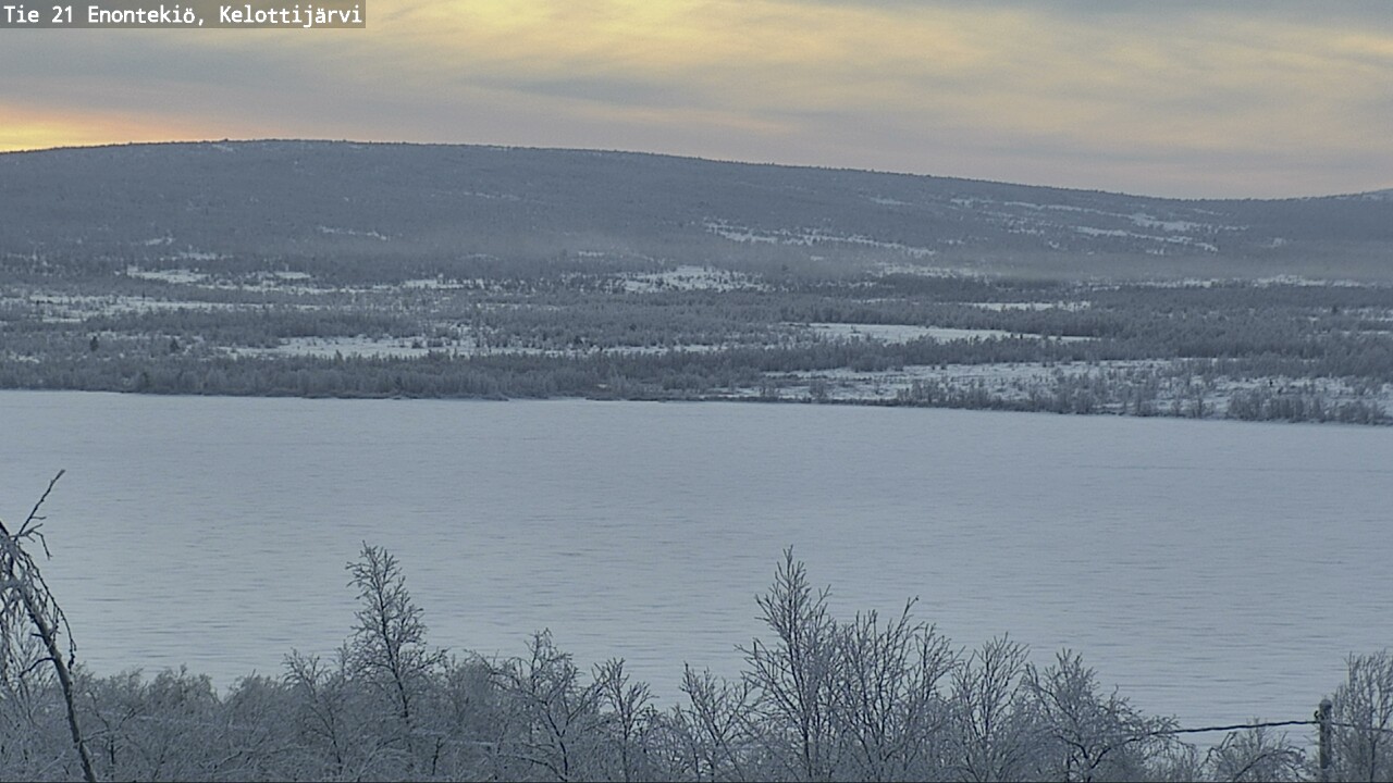 Weather Camera Image Väg 21 Enontekiö, Kelottijärvi, Enontekiö, Lappi
