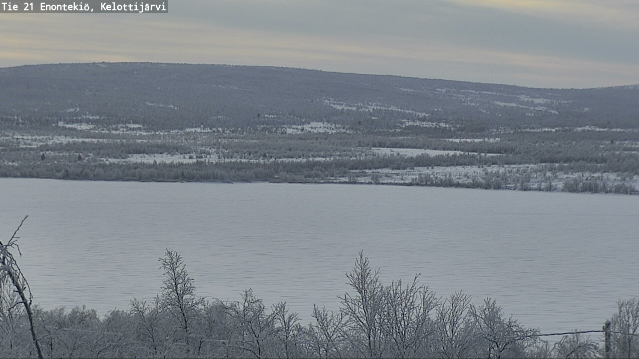 Weather Camera Image Road 21 Enontekiö, Kelottijärvi, Enontekiö, Lappi
