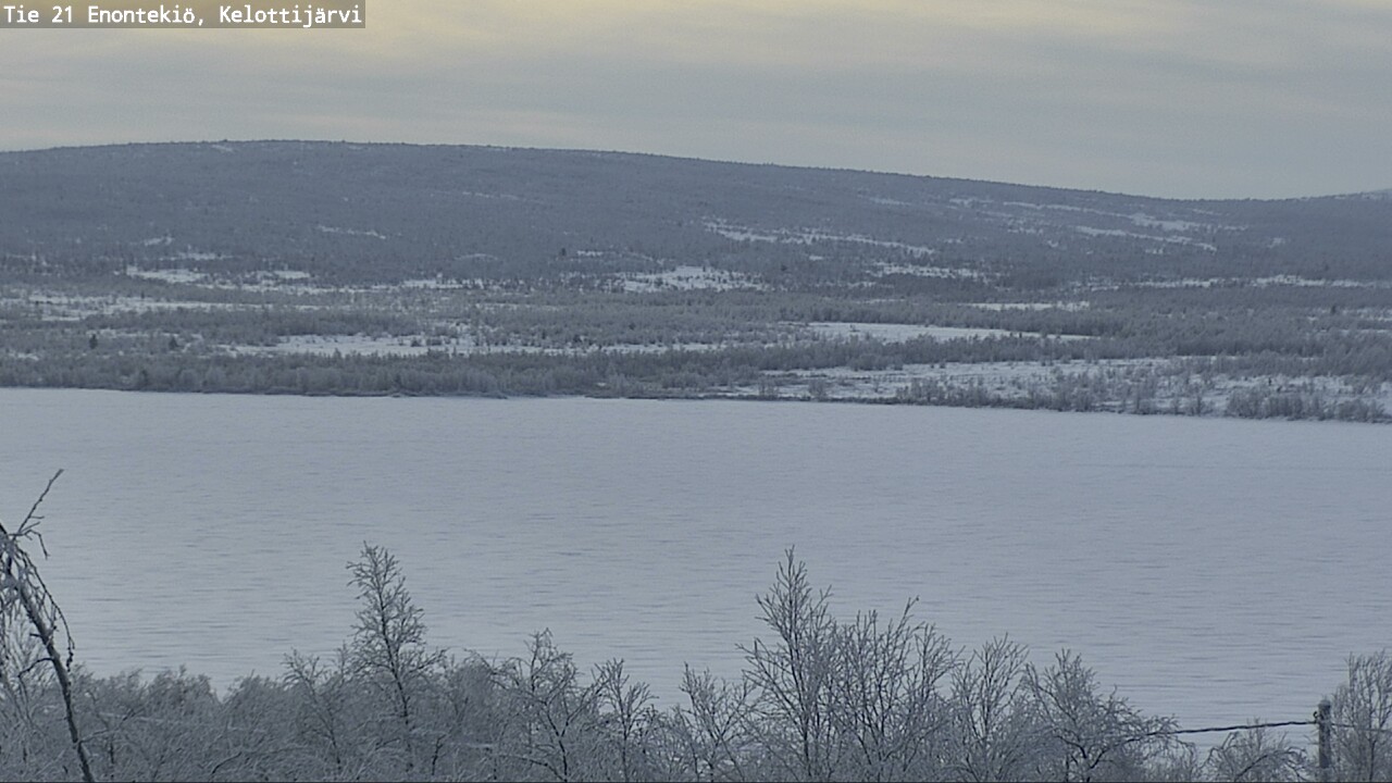 Weather Camera Image Road 21 Enontekiö, Kelottijärvi, Enontekiö, Lappi