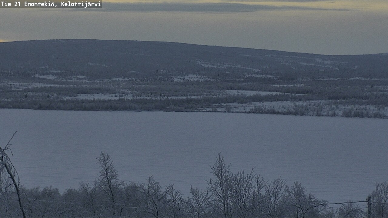 Weather Camera Image Road 21 Enontekiö, Kelottijärvi, Enontekiö, Lappi