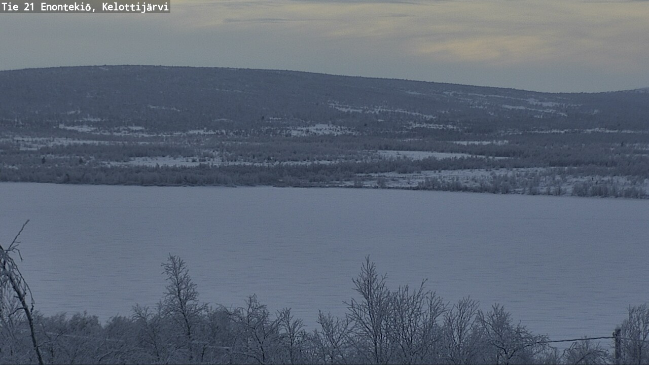 Weather Camera Image Road 21 Enontekiö, Kelottijärvi, Enontekiö, Lappi
