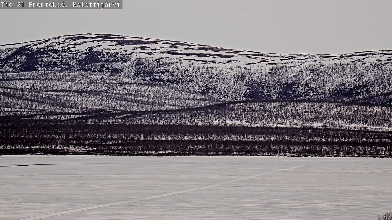 Weather Camera Image Road 21 Enontekiö, Kelottijärvi, Enontekiö, Lappi