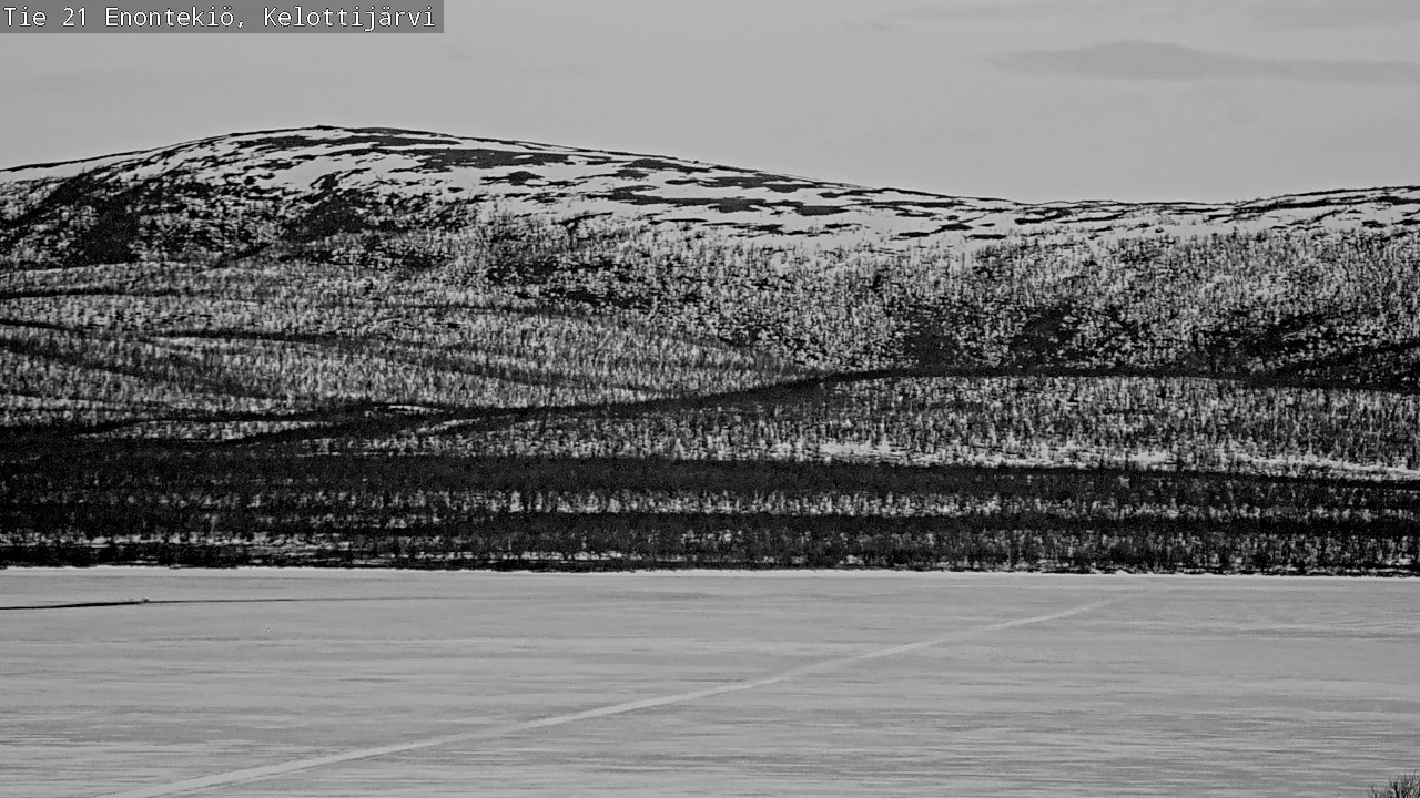 Weather Camera Image Road 21 Enontekiö, Kelottijärvi, Enontekiö, Lappi