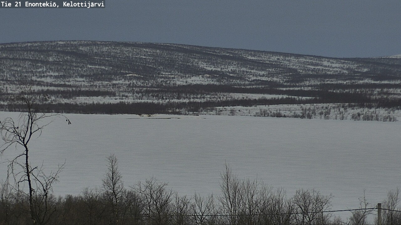 Weather Camera Image Road 21 Enontekiö, Kelottijärvi, Enontekiö, Lappi