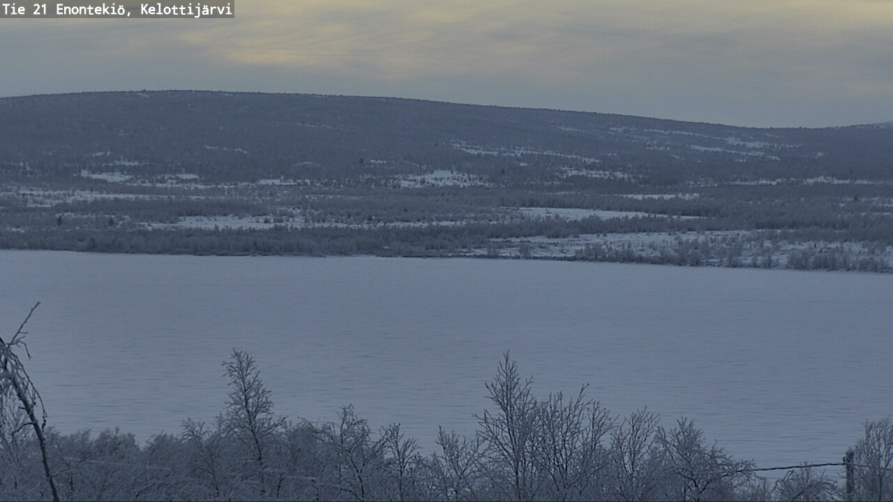 Weather Camera Image Road 21 Enontekiö, Kelottijärvi, Enontekiö, Lappi